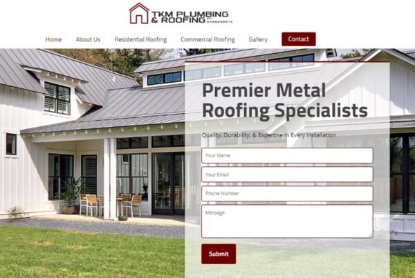 TKM Roofing Wordpress Design